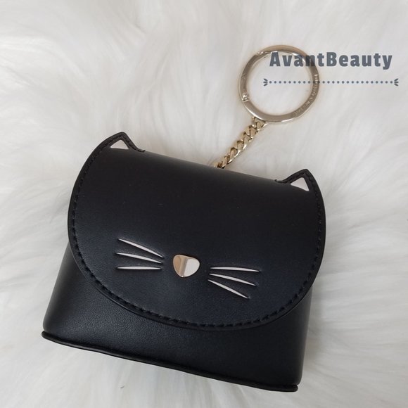 Kate Spade New York Cat Meow Cat Key Fob Black authentic Christmas Shop Early ♥️ - Picture 1 of 8